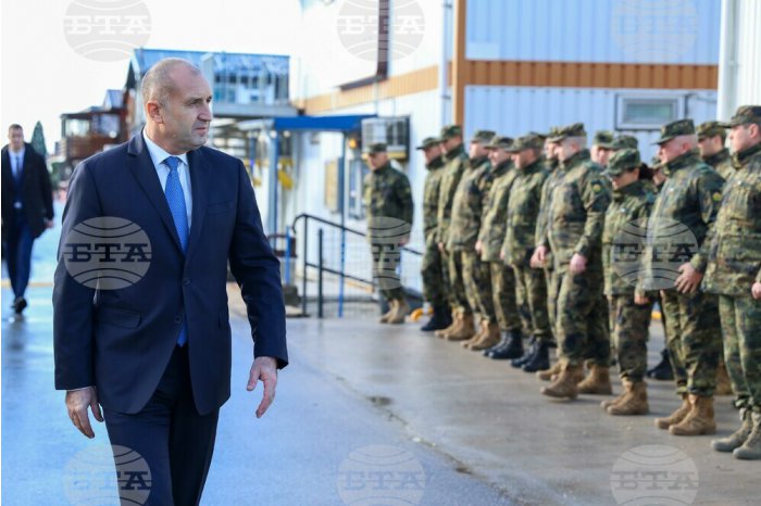 Bulgarian President Radev Visits NATO Force Base in Kosovo