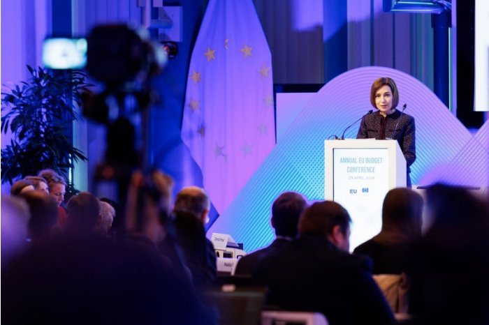 Президент Молдовы выступила на Конференции по бюджету ЕС
