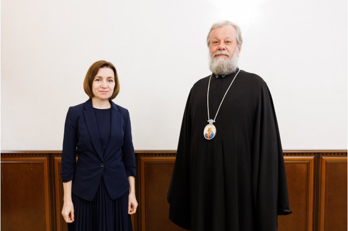 Глава государства встретилась с митрополитом Кишиневским и всея Молдовы