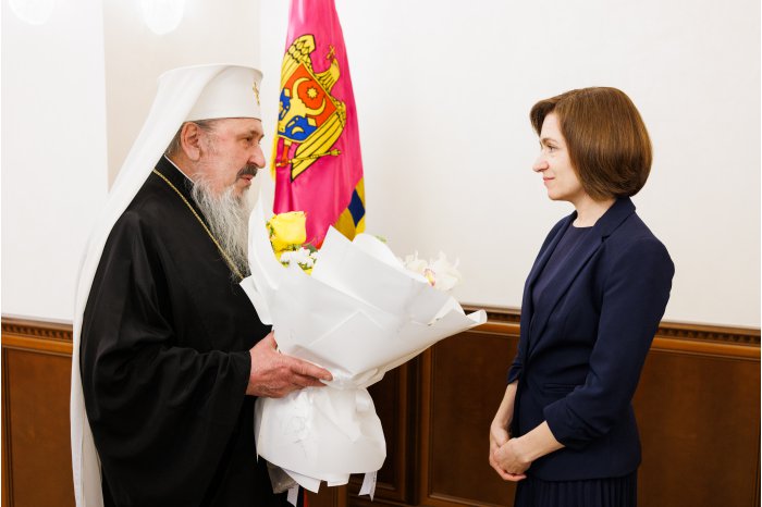Президент встретилась с архиепископом Кишиневским, митрополитом Бессарабским 