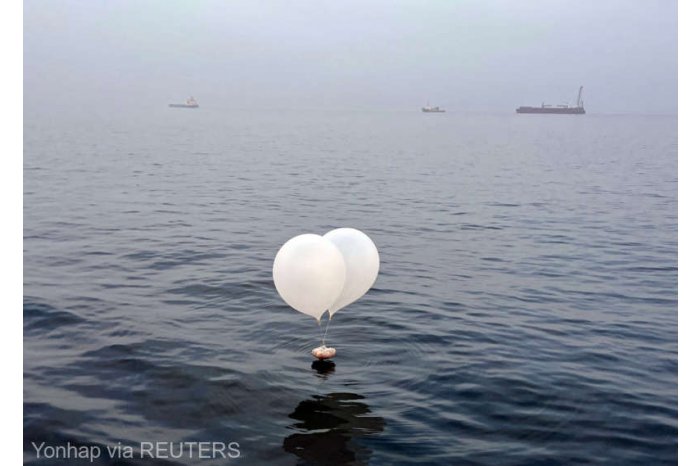 Provocare nord-coreeană: Peste 300 de baloane cu d