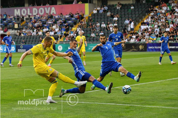 PHOTO Ukraine defeats Moldova in friendly football match