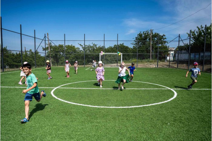 Express European Village // Modern mini-football field built in Ialoveni