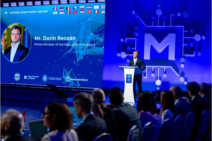 Премьер-министр Дорин Речан на встрече Учредительного собрания МВФ и ВБ: «Мы хотим быть уверены, что все усилия по преобразованию Республики Молдова будут долгосрочными и необратимыми»