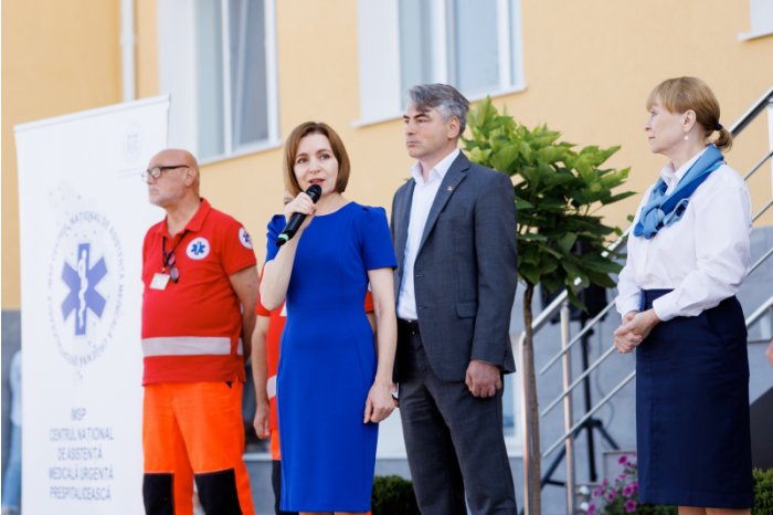 Moldovan president attends opening of Orhei Emergency Medical Assistance Substation