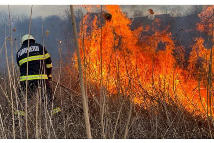 Возгорание растительности в столице. Сгорело 15 гектаров сухой травы 